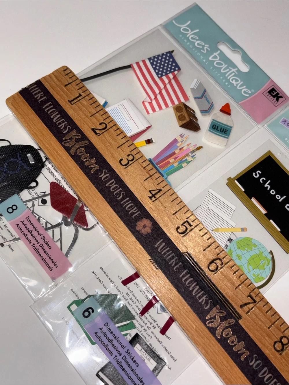 Jolee's Boutique School Days Dimensional Stickers - Colorful Classroom Icons